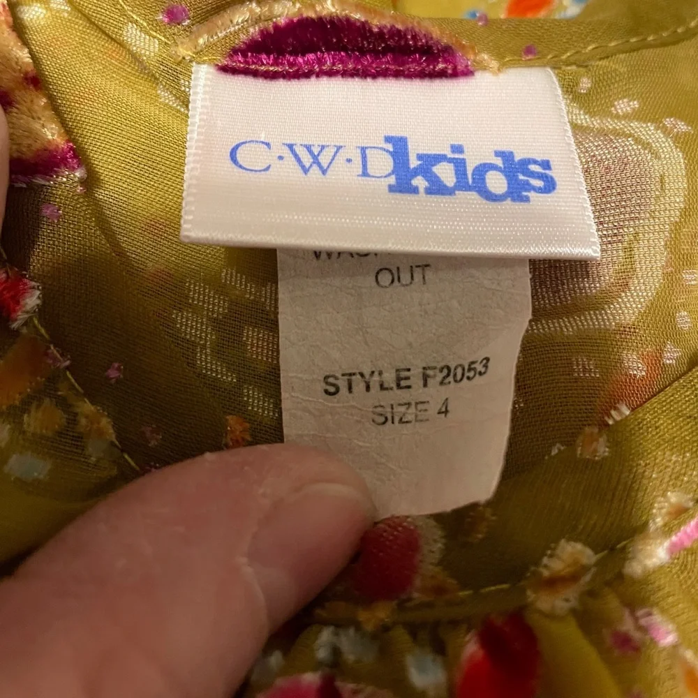 CWD Kids toddler sheer/textured tank top sz 4